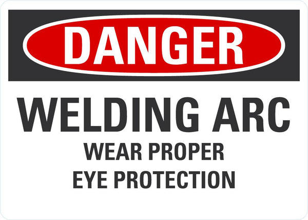 DANGER Welding Arc Sign LCU4-0570-NP_10X7