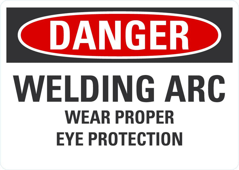 DANGER Welding Arc Sign LCU4-0570-NP_10X7