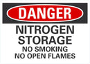 DANGER Nitrogen Storage Sign LCU4-0600-NA_10X7