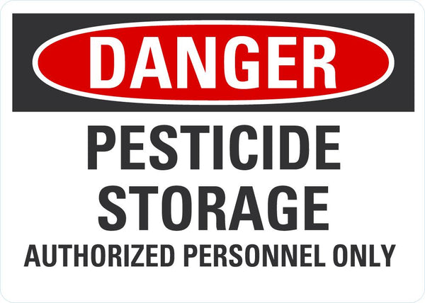DANGER Pesticide Storage Sign LCU4-0607-NA_10X7