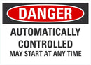 DANGER Automatically Controlled Sign LCU4-0621-NA_10X7