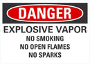 DANGER Explosive Vapor Sign LCU4-0648-NA_10X7