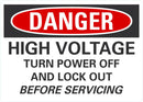 DANGER High Voltage Sign LCU4-0669-ND_10X7