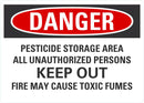 DANGER Pesticide Storage Area, Keep Out Sign LCU4-0702-NA_10X7