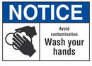 NOTICE Wash Your Hands Sign LCU5-0033-NA_10X7