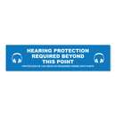 Hearing Protection Required Beyond This Point - Threshold Anti-Slip Floor Sticker – 12" x 48"