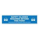 Safety Glasses Required Beyond This Point - Threshold Anti-Slip Floor Sticker – 12" x 48"
