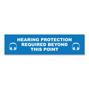 Hearing Protection Required Beyond This Point - Threshold Anti-Slip Floor Sticker – 12" x 48"