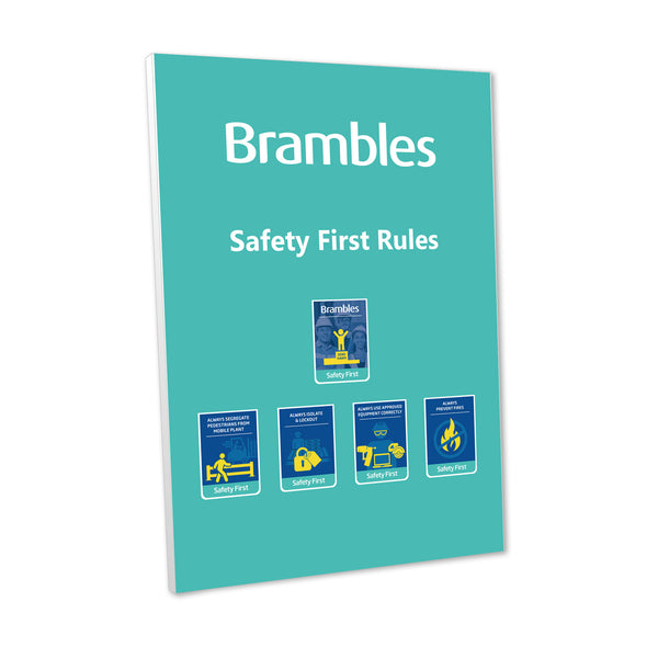 Brambles/CHEP Safety First Rules Foamboard Poster