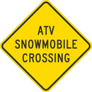 ATV & Snowmobile Crossing Traffic Sign T1-1546-DG_18x18