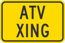 ATV Crossing Traffic Sign T1-1547-DG_18x12