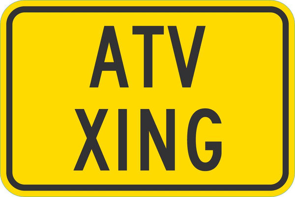 ATV Crossing Traffic Sign