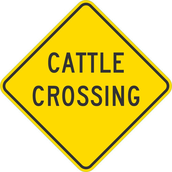 Cattle Crossing Traffic Sign T1-1554-DG_18x18