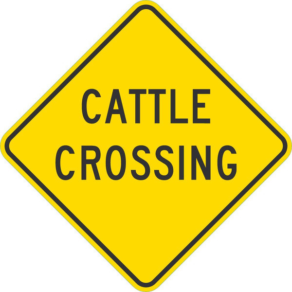 Cattle Crossing Traffic Sign