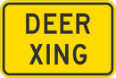 Deer Xing Traffic Sign T1-1565-DG_18x12