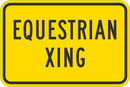 Equestrian Xing Traffic Sign T1-1572-DG_18x12