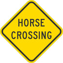 Horse Crossing Traffic Sign T1-1579-DG_12x12