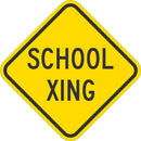 School Crossing Traffic Sign T1-1597-DG_12x12
