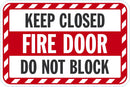 Fire Door Sign T1-1665-DG_18x12