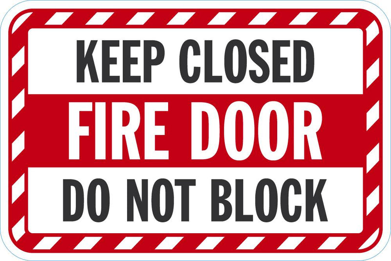 Fire Door Sign T1-1665-DG_18x12