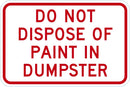No Dumping Sign T1-1678-DG_18x12