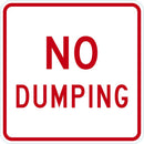 No Dumping Sign T1-1698-DG_12x12
