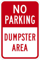 No Parking Sign T1-1732-DG_12x18