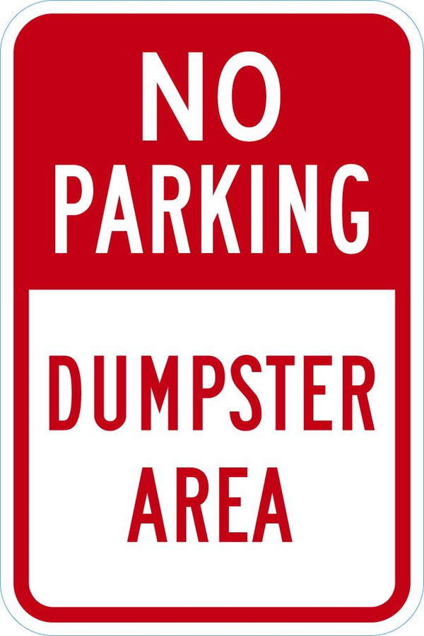 No Parking Sign T1-1732-DG_12x18