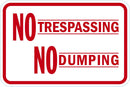 No Trespassing Sign T1-1736-DG_18x12