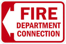 Fire Department Connection Sign T1-1764-DG_18x12