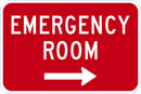 Emergency Room Traffic Sign T1-1806-DG_18x12