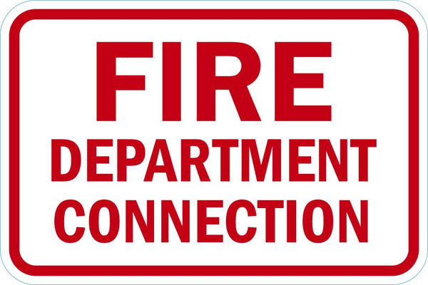 Fire Department Connection Sign T1-1818-DG_18x12