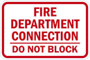 Fire Department Connection Sign T1-1850-DG_18x12