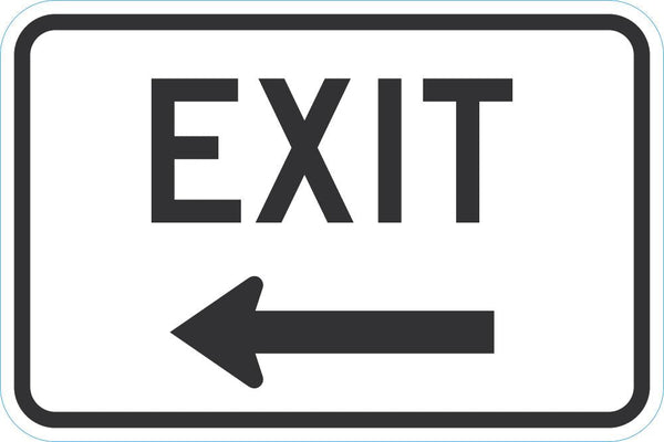 Exit Sign For Parking Lots T1-1861-DG_18x12