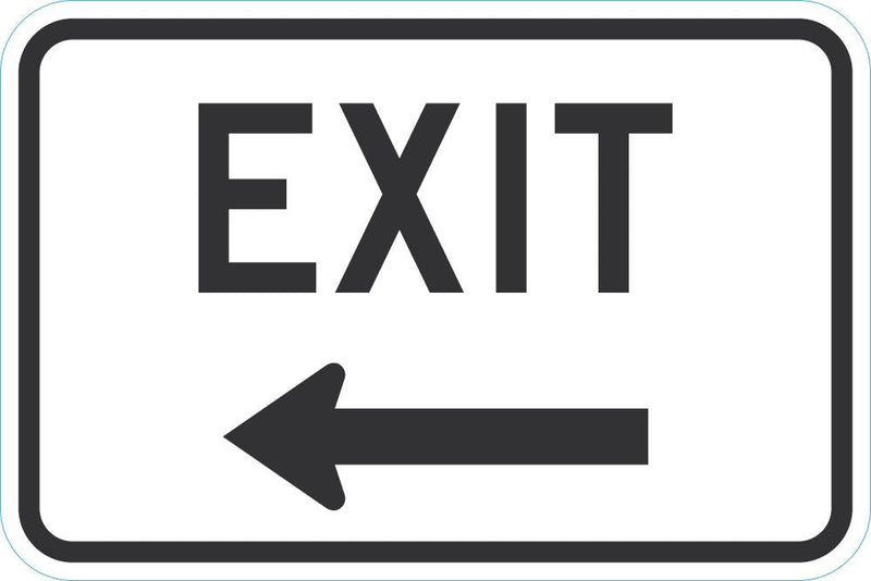 Exit Sign For Parking Lots T1-1861-DG_18x12