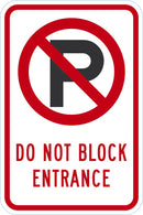 No Parking Sign T1-1871-DG_12x18