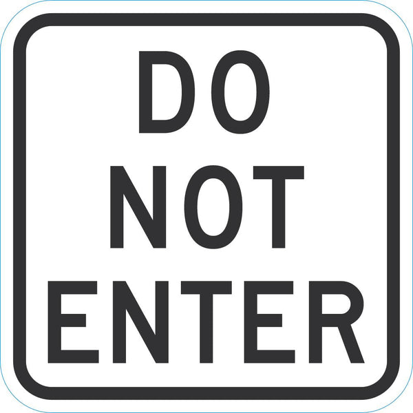 Do Not Enter & Wrong Way Traffic Sign T1-1872-DG_12x12
