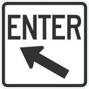 Enter Sign For Parking Lots T1-1885-DG_18x18