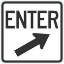 Enter Sign For Parking Lots T1-1886-DG_18x18