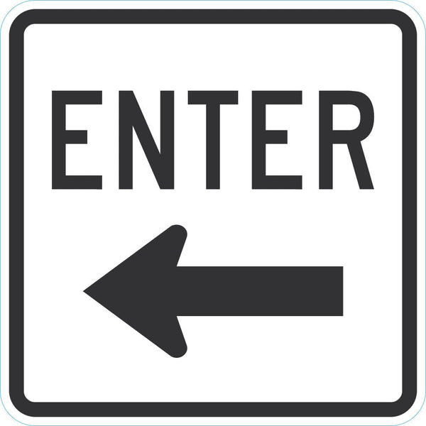 Enter Sign For Parking Lots T1-1887-EG_18x18