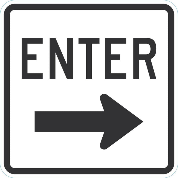 Enter Sign For Parking Lots T1-1888-EG_18x18