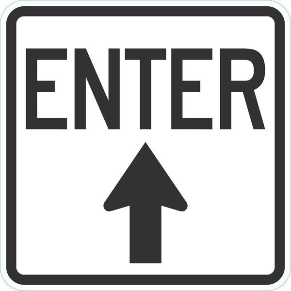 Enter Sign For Parking Lots T1-1889-DG_18x18