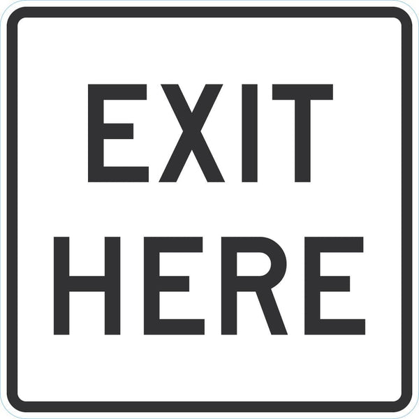 Exit Sign For Parking Lots T1-1905-EG_18x18