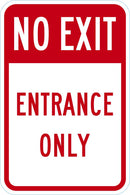 No Exit Sign For Parking Lots T1-1917-DG_12x18