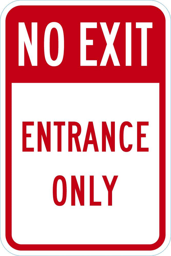 No Exit Sign For Parking Lots T1-1917-DG_12x18