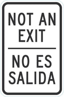 No Exit Sign For Parking Lots T1-1918-DG_12x18