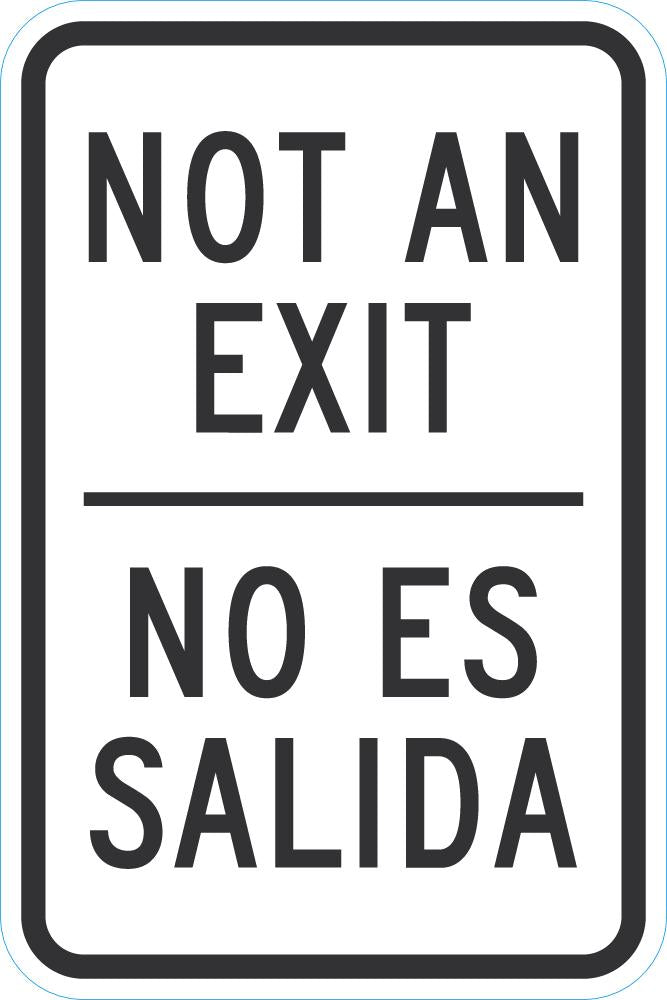 No Exit Sign For Parking Lots T1-1918-DG_12x18