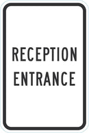 Reception Entrance Sign T1-1929-DG_12x18