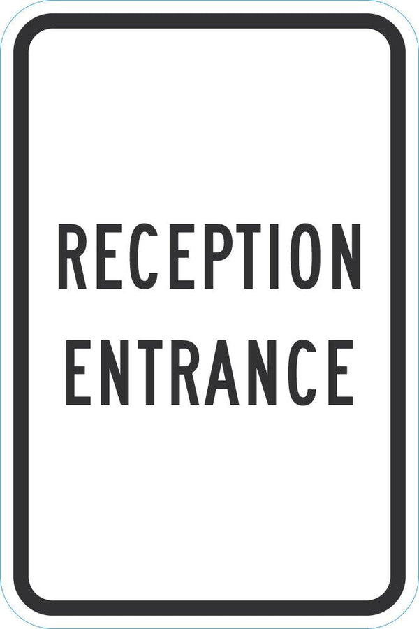 Reception Entrance Sign T1-1929-DG_12x18