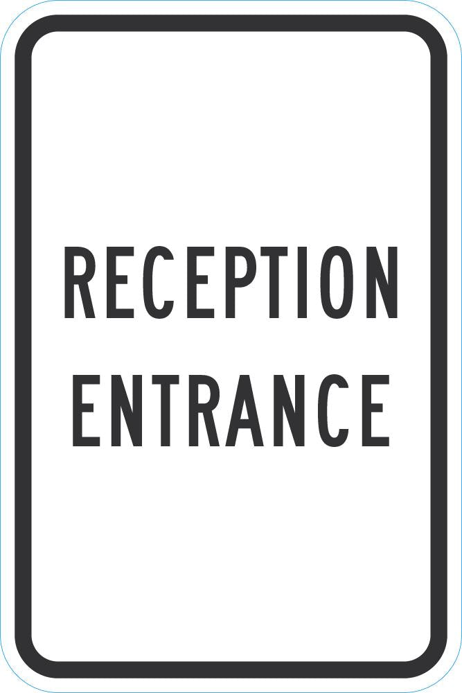 Reception Entrance Sign T1-1929-DG_12x18